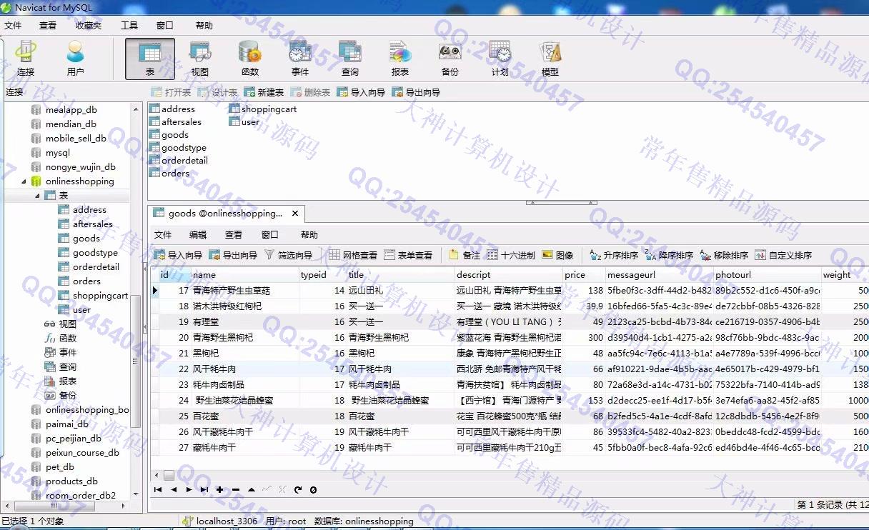计算机源码设计实例-929JSP基于SSM青海特色产品土特产购物网【需定制】截图