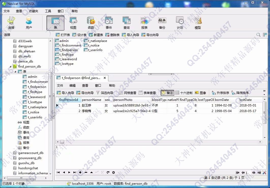 计算机源码设计实例-934大神JSP基于SSM网络寻亲网寻人网设计截图