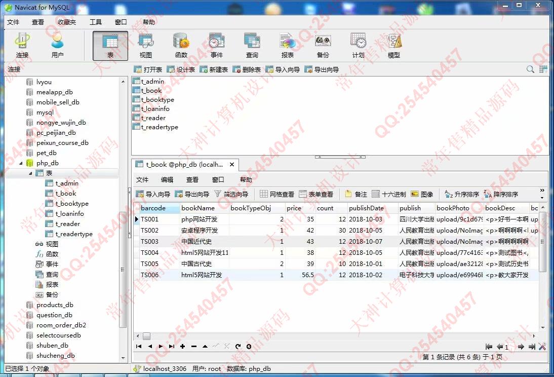 计算机源码设计实例-958大神ThinkPHP5图书查询借阅管理网站截图