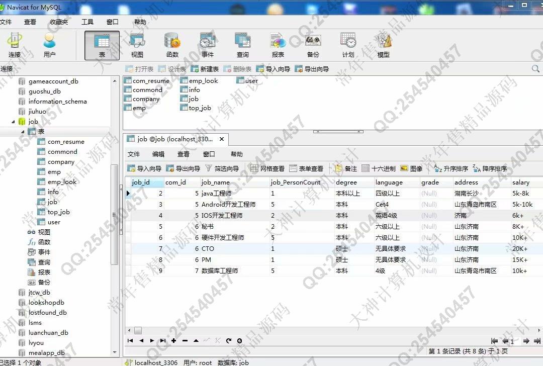 计算机源码设计实例-963SSM_shiro网上求职招聘网站截图
