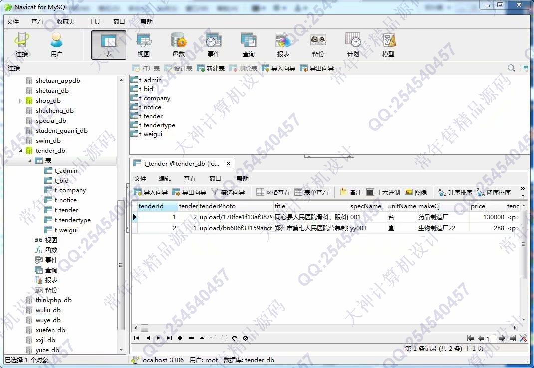 计算机源码设计实例-968大神ThinkPHP5医药招标管理系统设计截图