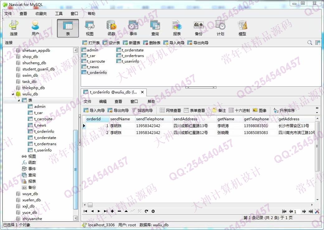 计算机源码设计实例-976大神SSM基于Floyd物流管理系统设计【有新界面】截图