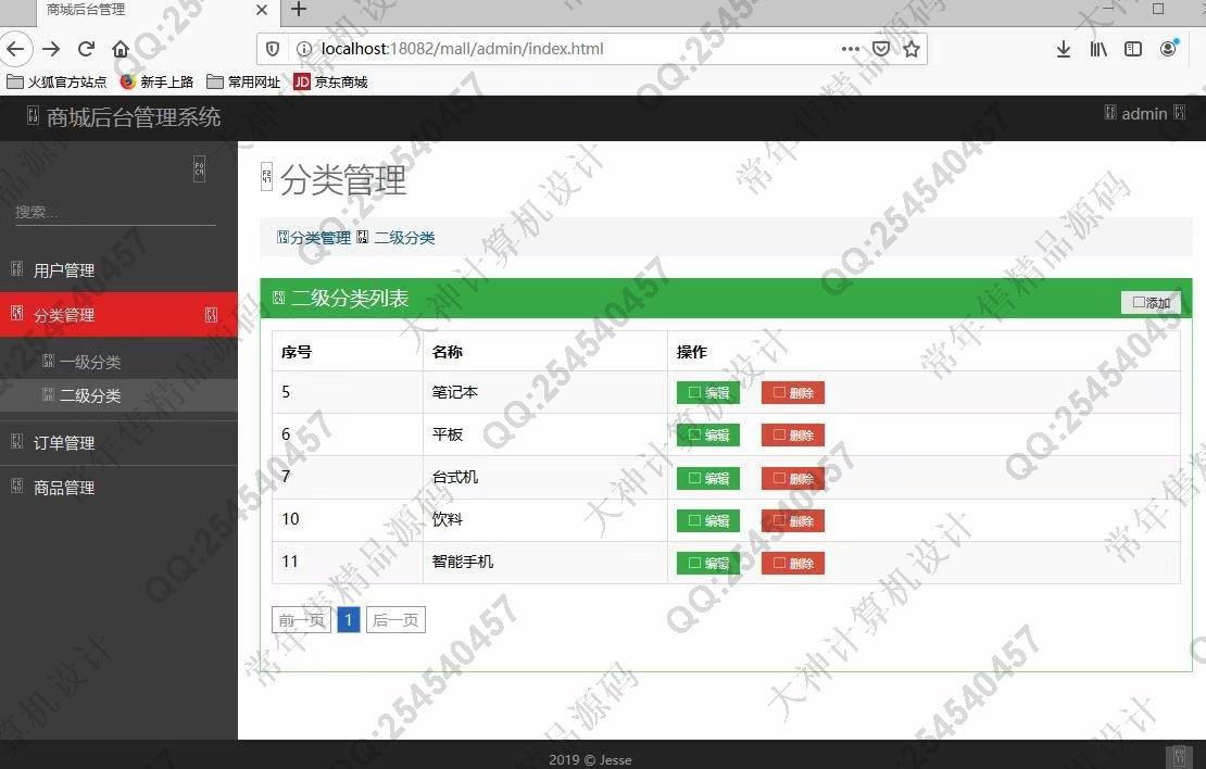 计算机源码设计实例-1086基于SpringBoot+Layui在线电子商城购物网站设计截图