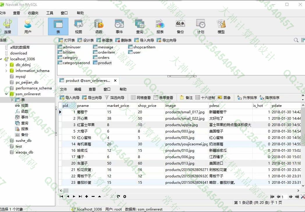 计算机源码设计实例-1091JSP基于SSM网上外卖订餐管理系统截图