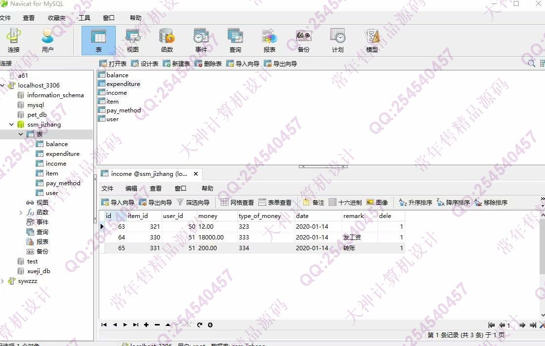 计算机源码设计实例-1119JSP基于SSM个人记账本理财管理系统截图