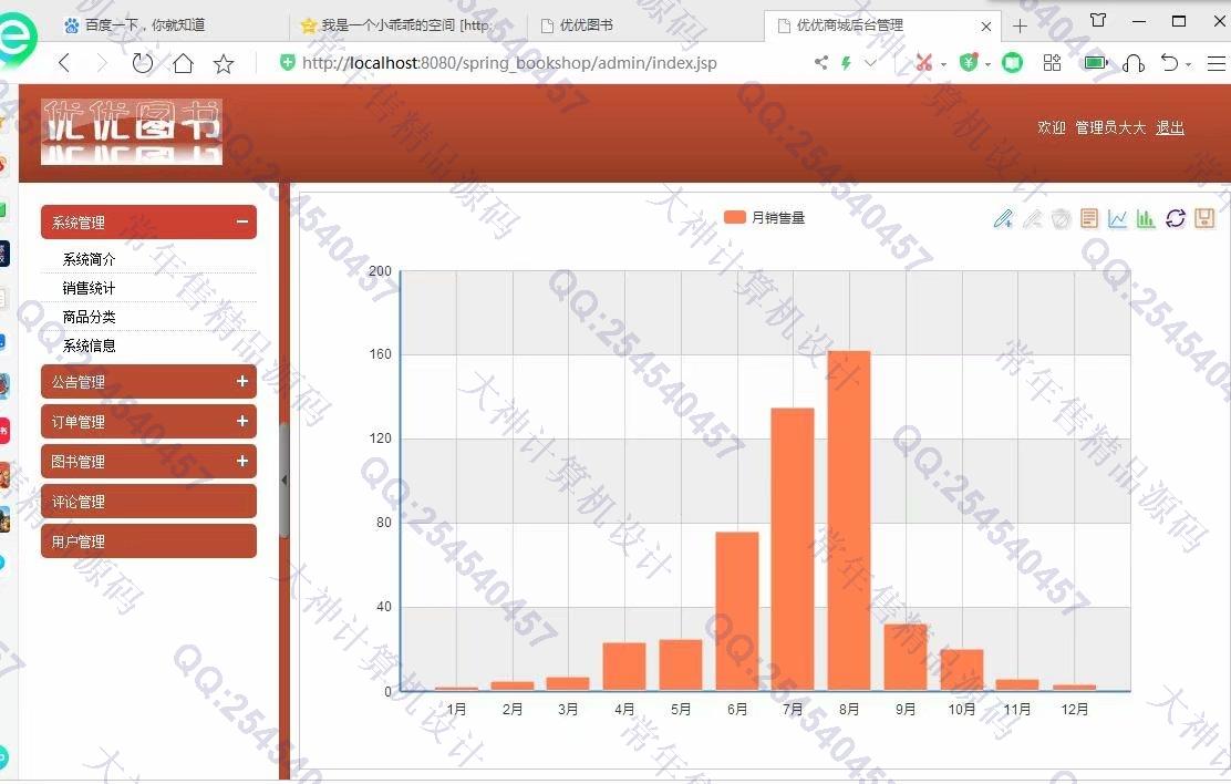 计算机源码设计实例-1167JSP基于SSH2网上书店购物网站设计截图