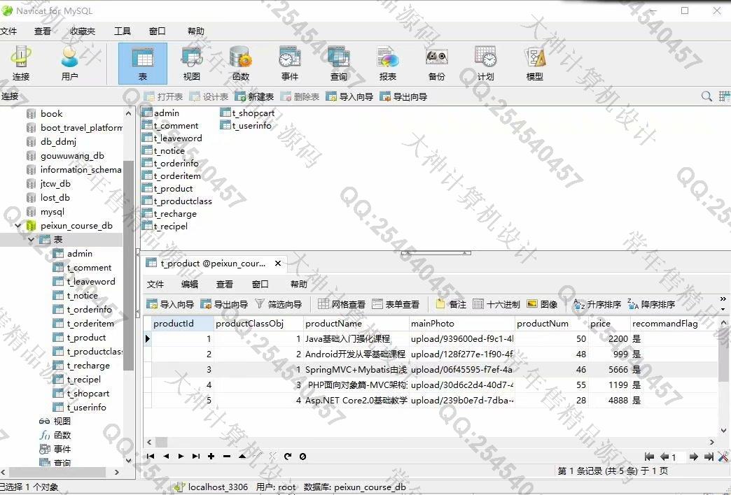计算机源码设计实例-1192大神JSP基于SSM的IT培训课程销售购物网带文档【定制】截图