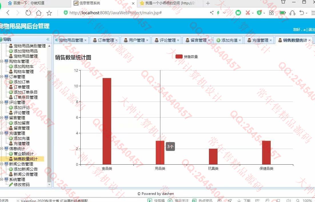 计算机源码设计实例-1193大神JSP基于SSM宠物用品购物网站设计带文档【定制】截图