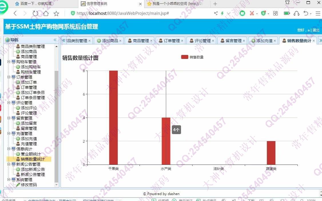计算机源码设计实例-1194大神JSP基于SSM土特产销售网站设计带文档【定制】截图