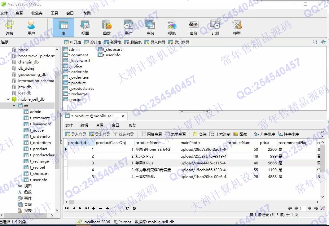 计算机源码设计实例-1195大神JSP基于SSM手机销售购物网站设计带文档【定制】截图