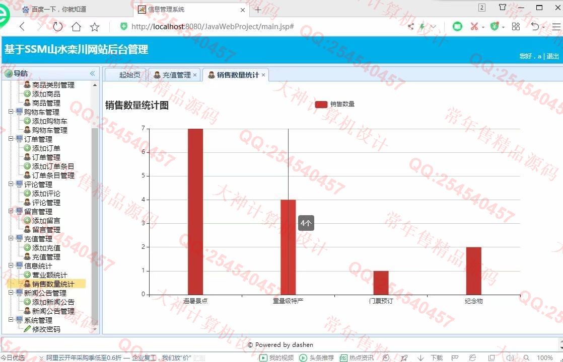 计算机源码设计实例-1197大神JSP基于SSM山水栾川网站建设系统带文档【定制】截图