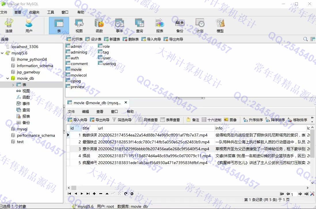 计算机源码设计实例-1210Python基于Flask框架在线电影视频播放网站设计截图
