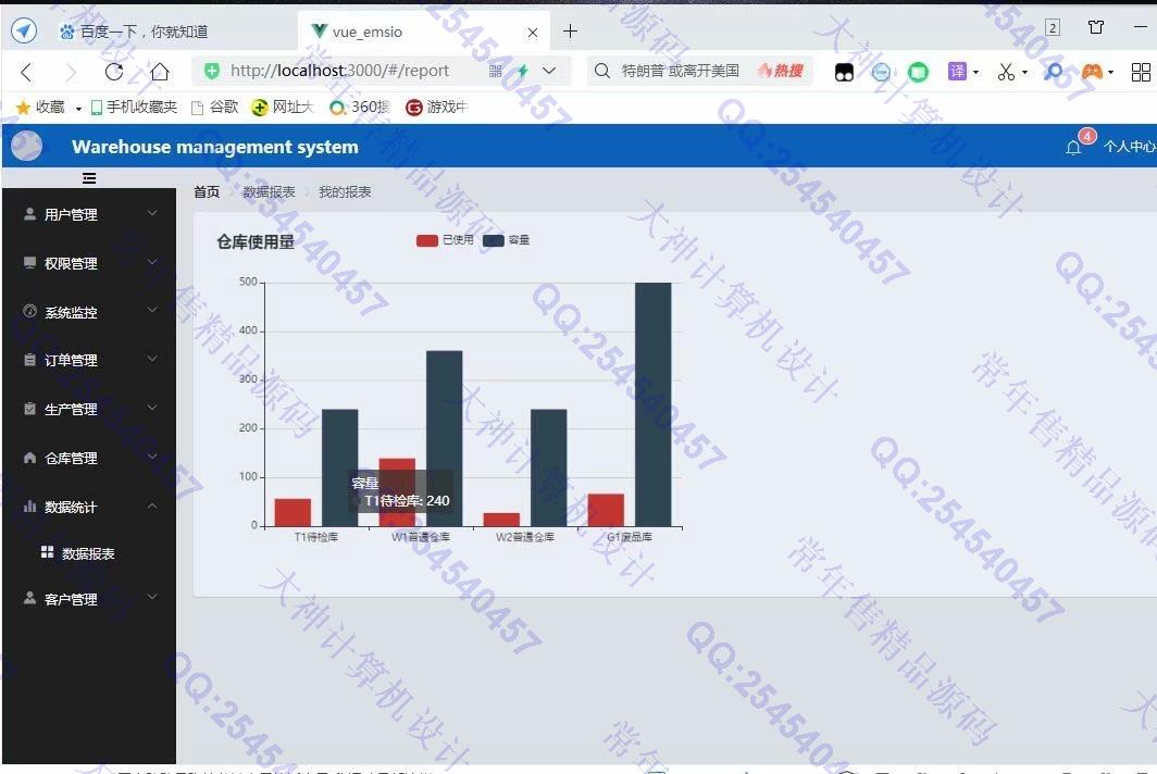 计算机源码设计实例-1251基于Vue+Springboot+SpringSecurity订单生产仓库管理系统截图