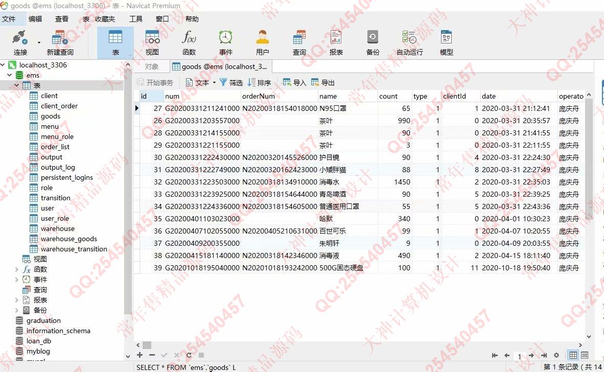 计算机源码设计实例-1251基于Vue+Springboot+SpringSecurity订单生产仓库管理系统截图