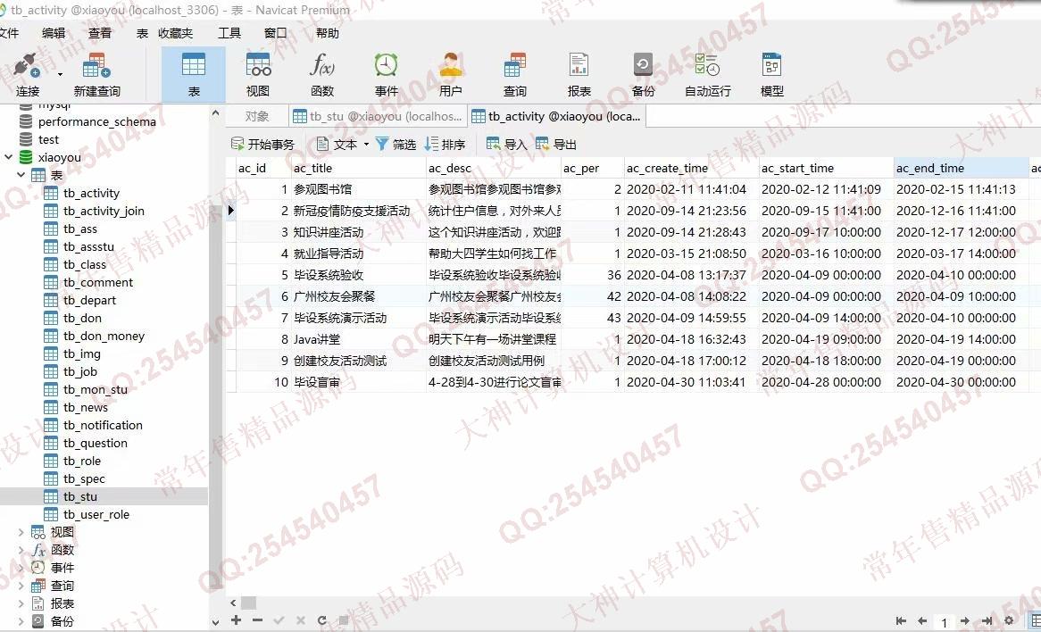 计算机源码设计实例-1254基于Springboot校友录校友会活动论坛捐赠系统截图