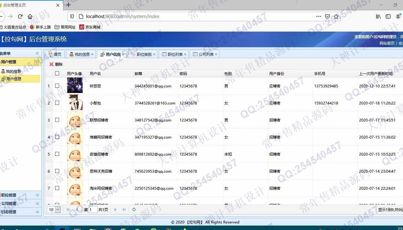 Դʵ-1262Springboot+FreeMarker+JPAְƸְվƽͼ