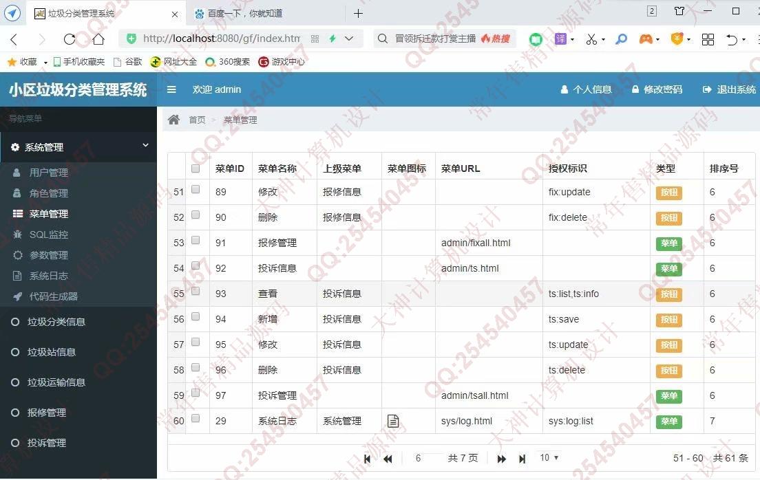 计算机源码设计实例-1265Maven基于SSM+Shiro小区垃圾分类管理系统设计截图