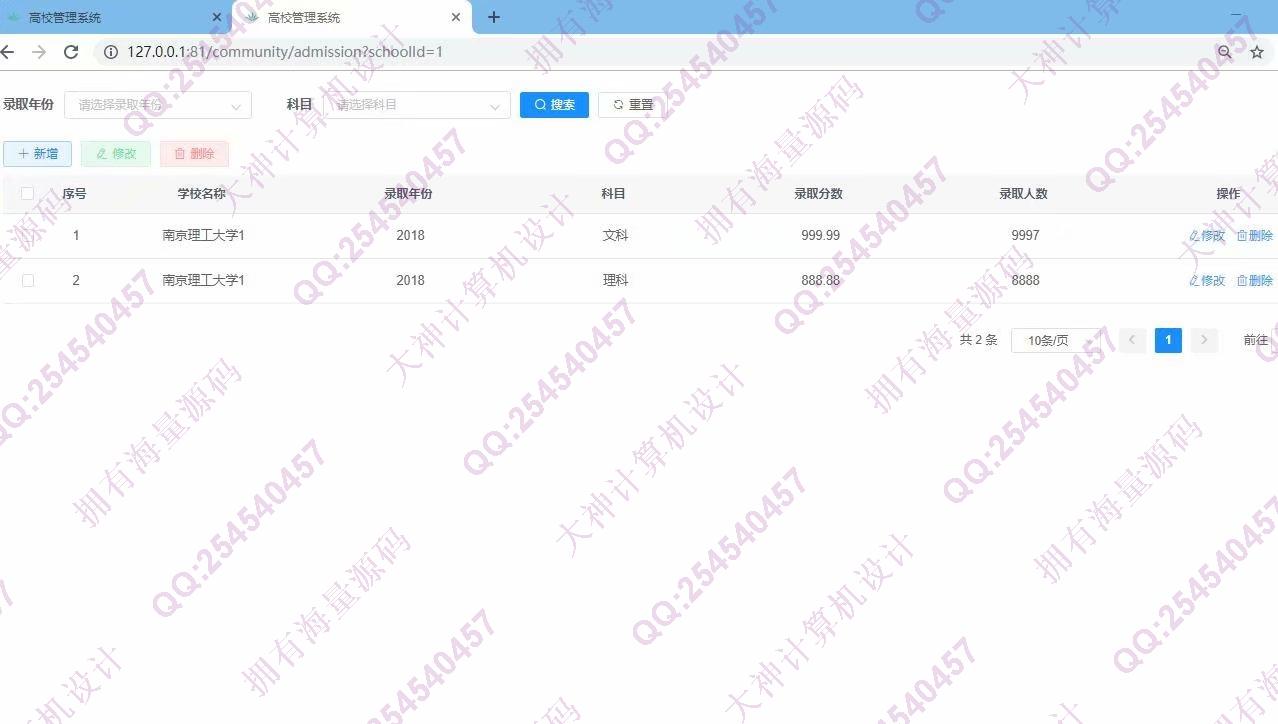 Դʵ-1291Springboot+Vue߿ԺУѯϵͳƽͼ