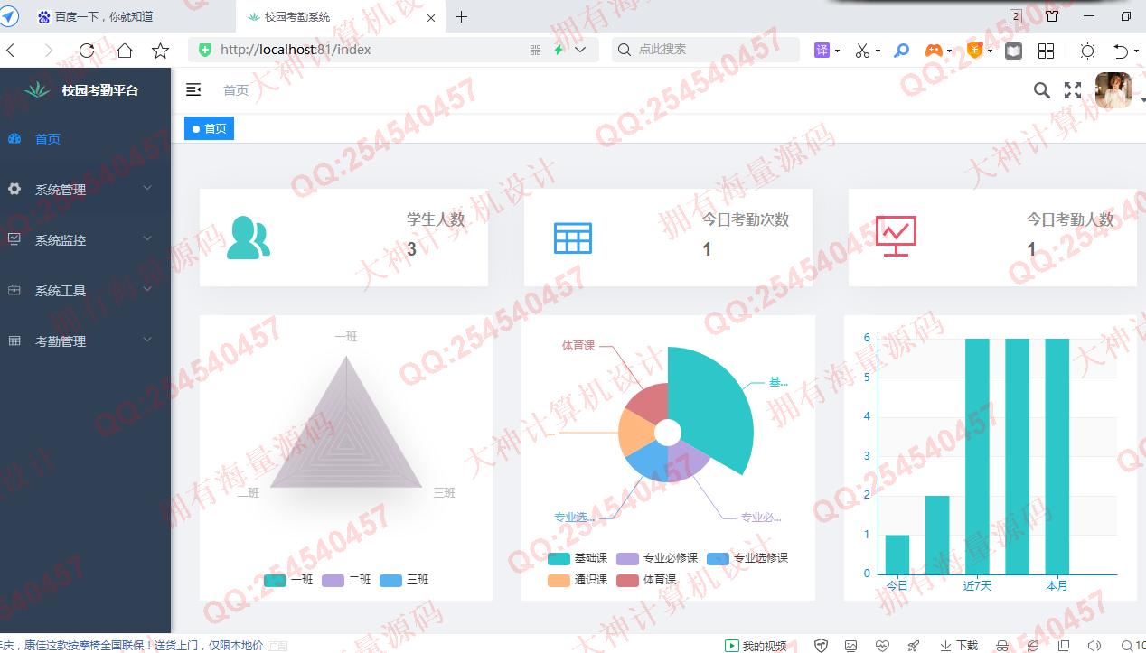 Դʵ-1319Springboot+Vue+Сѧγ̿ϵͳƽͼ