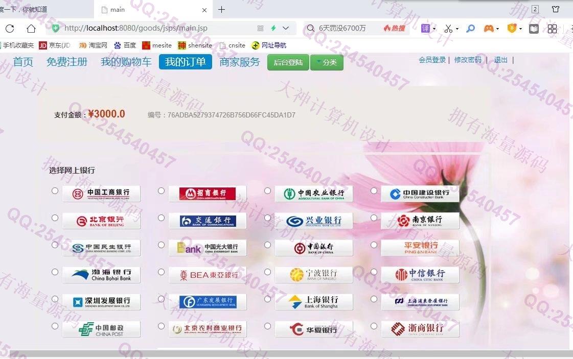 计算机源码设计实例-1326基于JSP+Servlet+Jdbc宠物狗销售购物商城设计【文档全】截图