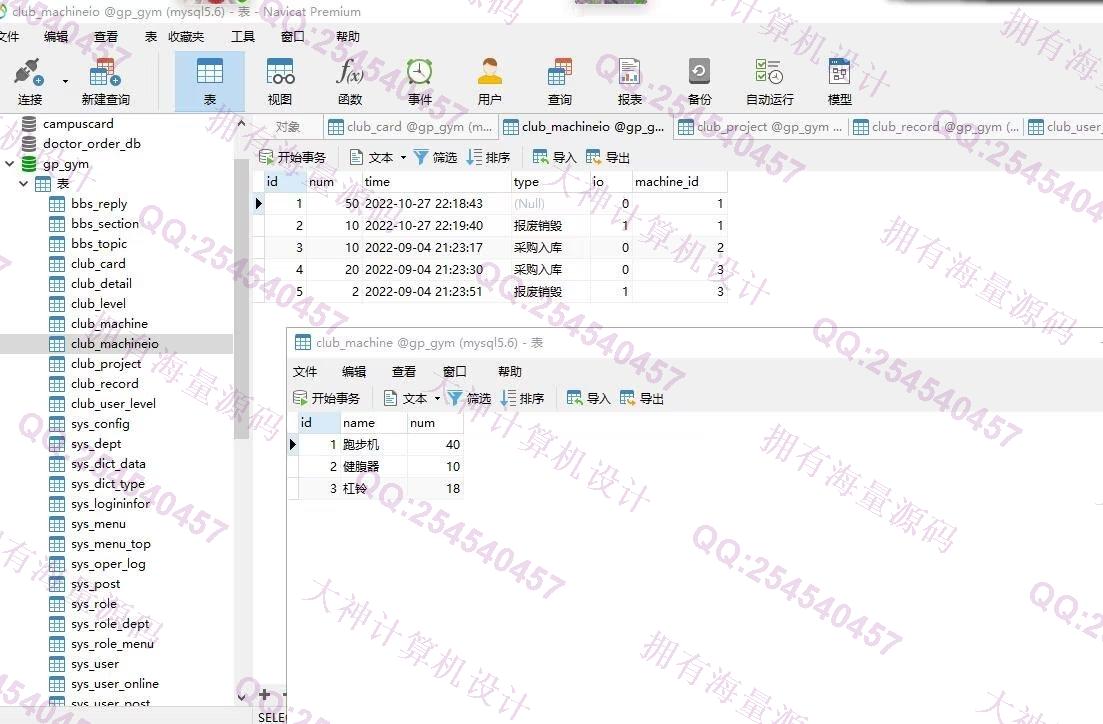 计算机源码设计实例-1348基于Springboot健身会员俱乐部管理系统设计带文档截图