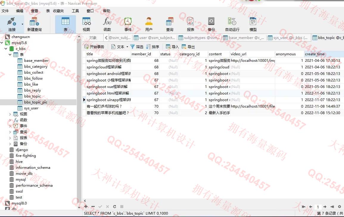 计算机源码设计实例-1384基于微信小程序在线论坛bbs交流系统设计springboot后端截图