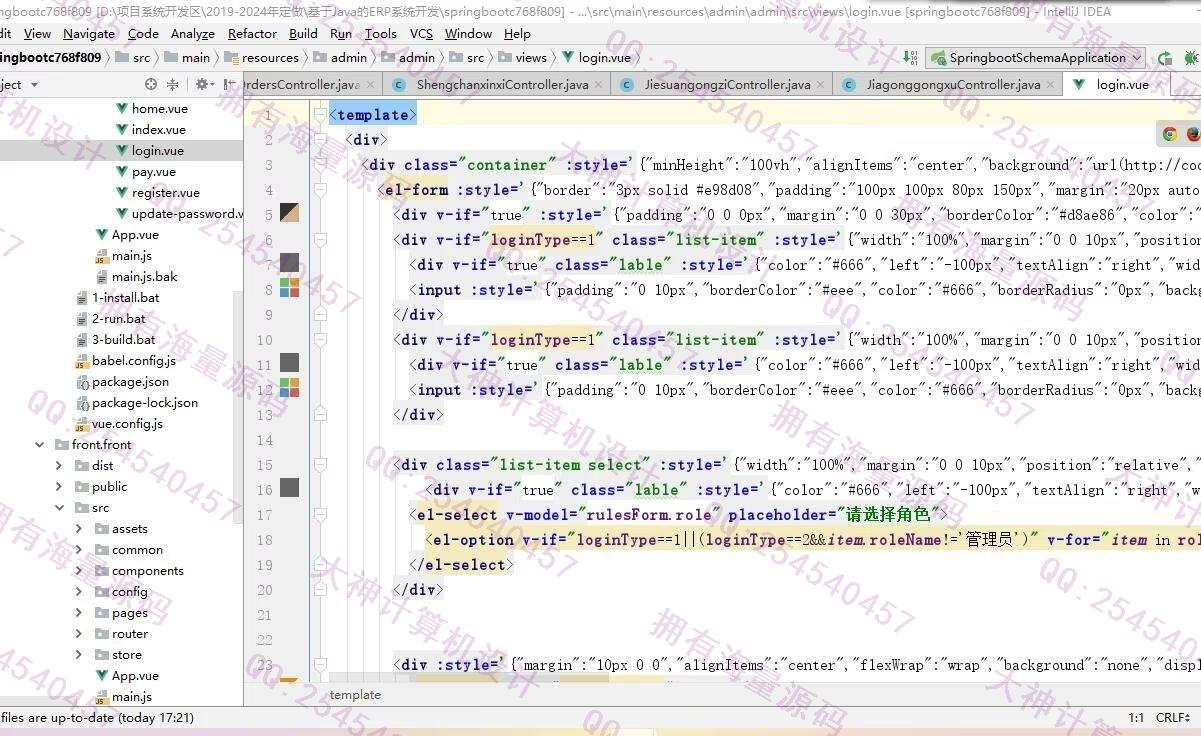 Դʵ-1455Springboot+VueĹ˾ҵվERPϵͳƽͼ