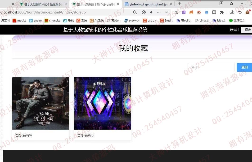 计算机源码设计实例-1463基于Python大数据个性化音乐推荐系统在线音乐网站设计截图