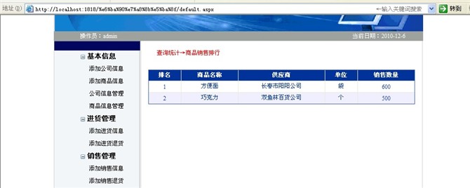 计算机源码设计实例-asp.net销售信息管理系统截图