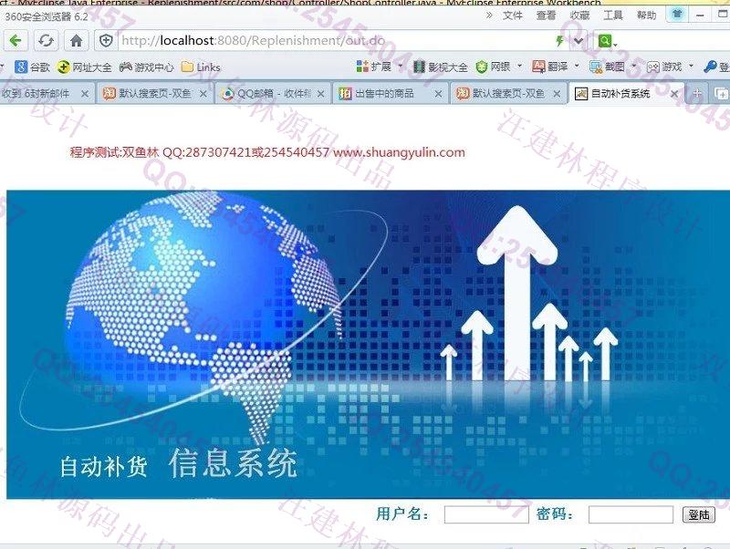 计算机源码设计实例-433JSP基于SpringMVC+Hibernate自动补货商品采购系统截图
