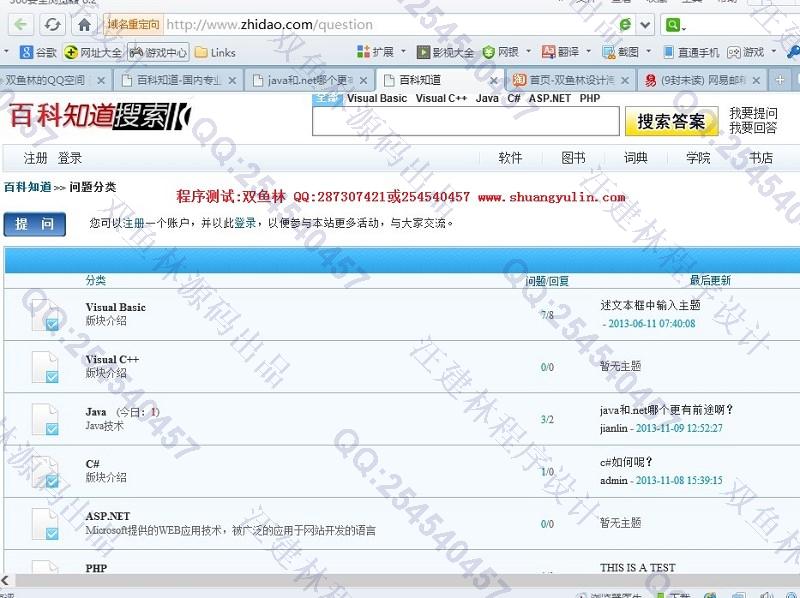 计算机源码设计实例-454基于PHP仿百度知道网站设计截图