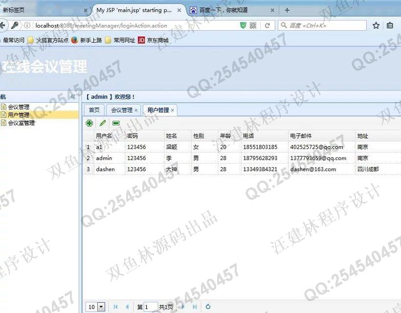 计算机源码设计实例-636SpringMVC_MyBatis_EasyUI大型会议会务管理系统截图