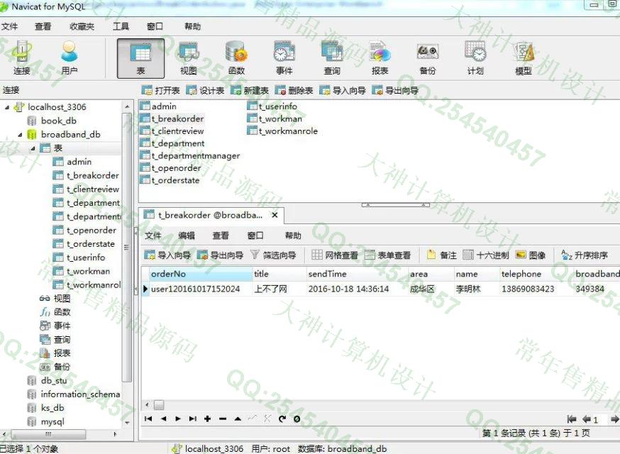 计算机源码设计实例-690大神SSH2_EasyUI宽带业务支撑服务系统截图