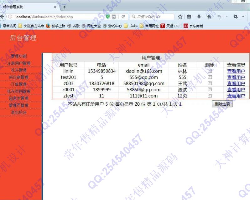 计算机源码设计实例-695PHP网上花卉鲜花销售购物网站截图