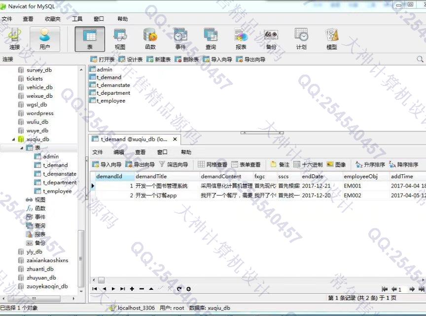 计算机源码设计实例-768大神SSH2_EasyUI工厂需求管理预警系统截图