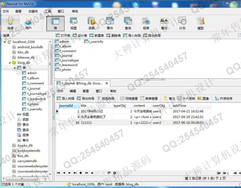 计算机源码设计实例-791大神JSP_SSH2_HTML5个人技术博客网站设计截图