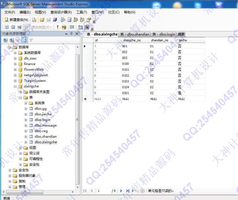计算机源码设计实例-816JSP_Sqlserver公共自行车租赁系统截图