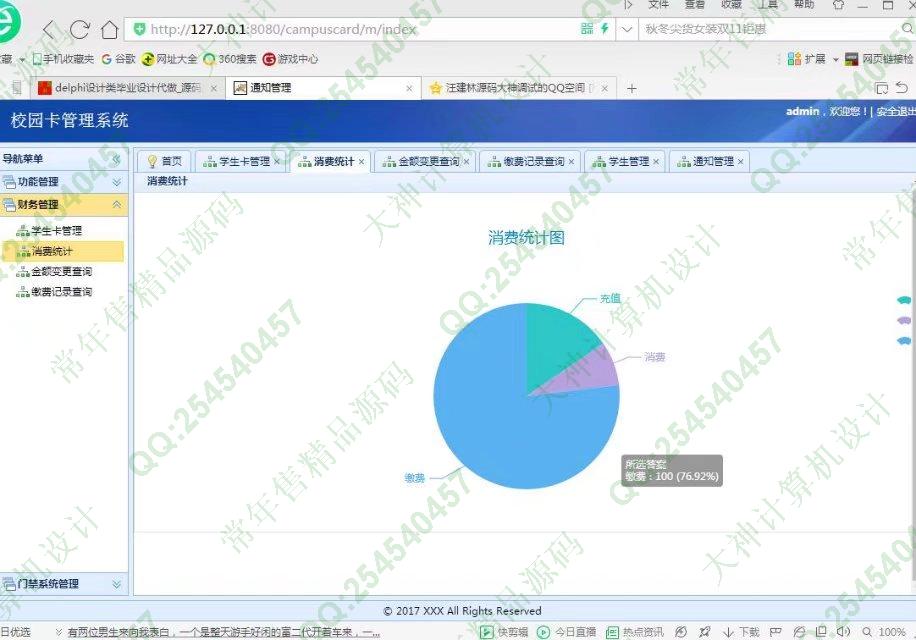计算机源码设计实例-829JSP基于SSM框架的校园卡管理系统设计截图