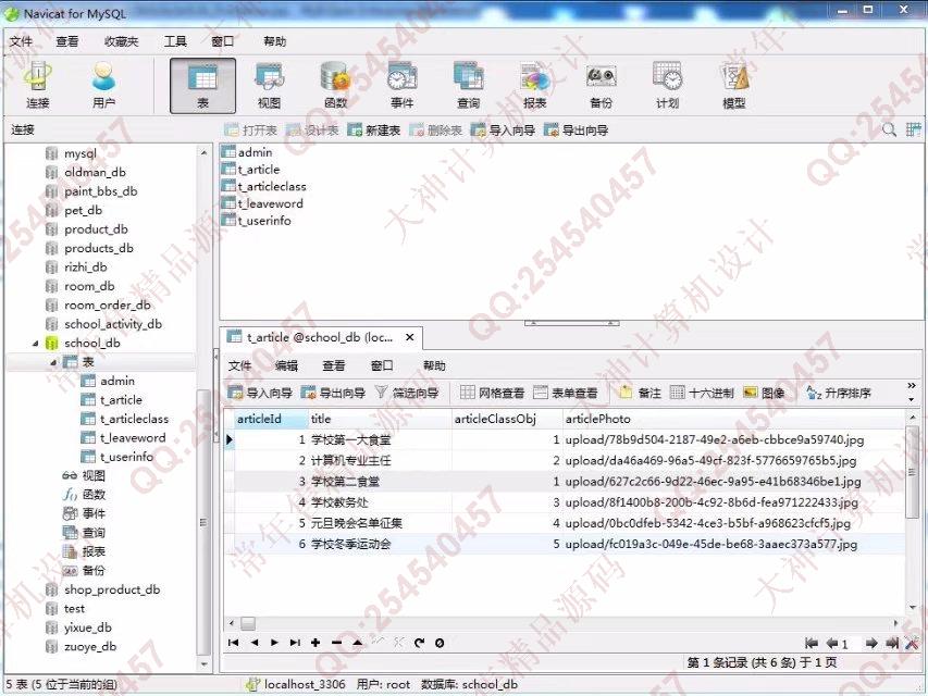 计算机源码设计实例-849大神JSP基于SSM新生入校学校介绍网站设计截图