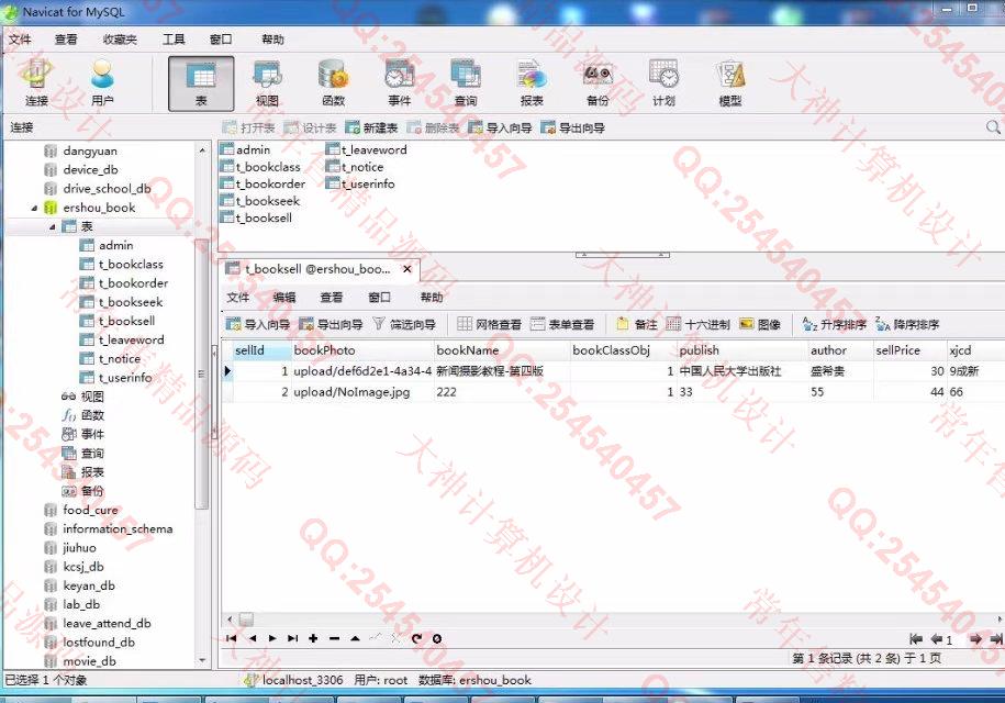 计算机源码设计实例-854大神JSP基于SSM校园二手书跳蚤市场交易平台截图